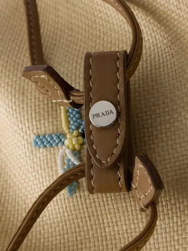 Prada Women's Embroidered Canvas Pouch | Thumbnail 5