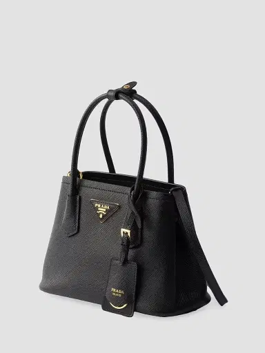 Prada Women's Double Saffiano Leather Top Handle Bag | Thumbnail 2 Prada Women's Double Saffiano Leather Top Handle Bag | Thumbnail 2