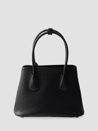 Prada Women's Double Saffiano Leather Top Handle Bag | Thumbnail 3 Prada Women's Double Saffiano Leather Top Handle Bag | Thumbnail 3
