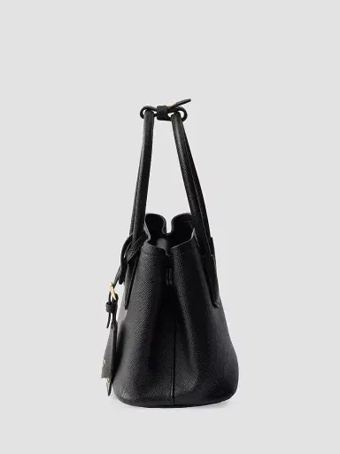 Prada Women's Double Saffiano Leather Top Handle Bag | Thumbnail 4 Prada Women's Double Saffiano Leather Top Handle Bag | Thumbnail 4