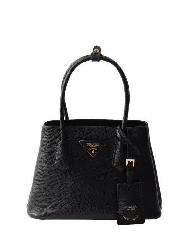 Prada Women's Double Saffiano Leather Top Handle Bag | Thumbnail 1 Prada Women's Double Saffiano Leather Top Handle Bag | Thumbnail 1