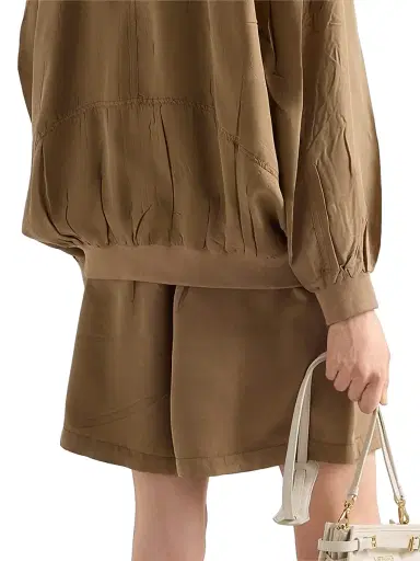 Prada Women's Old Silk Shorts | Thumbnail 4