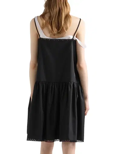 Prada Women's Nylon Mini-Dress - Black - Size 6 | Thumbnail 5