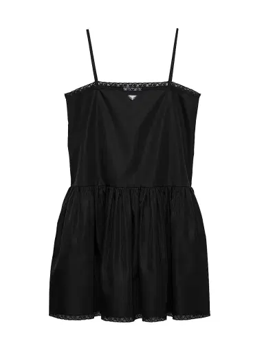Prada Women's Nylon Mini-Dress - Black - Size 6 | Thumbnail 1