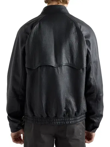 Prada Men's Nappa Leather Jacket - Black - Size 44 | Thumbnail 4 Prada Men's Nappa Leather Jacket - Black - Size 44 | Thumbnail 4