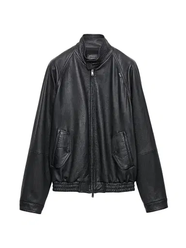 Prada Men's Nappa Leather Jacket - Black - Size 44 | Thumbnail 1 Prada Men's Nappa Leather Jacket - Black - Size 44 | Thumbnail 1