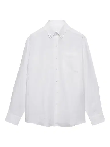 Prada Men's Linen Shirt | Thumbnail 1 Prada Men's Linen Shirt | Thumbnail 1
