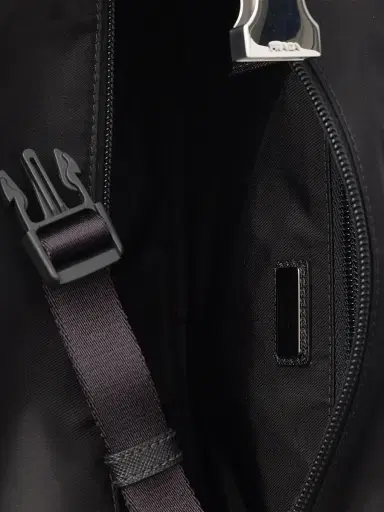 Prada Men's Re-Nylon and Saffiano Leather Shoulder Bag - Black | Thumbnail 6