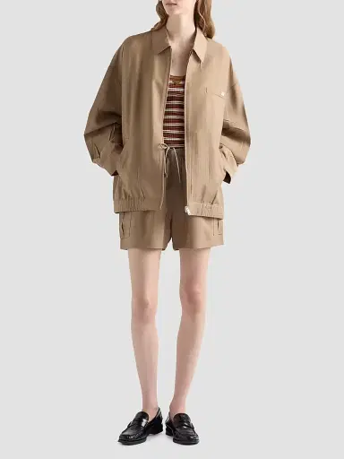 Prada Women's Mohair Wool Blouson Jacket - Brown - Size 8 | Thumbnail 2 Prada Women's Mohair Wool Blouson Jacket - Brown - Size 8 | Thumbnail 2