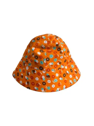 Miu Miu Women's Poplin Bucket Hat - Orange - Size Medium | Thumbnail 2