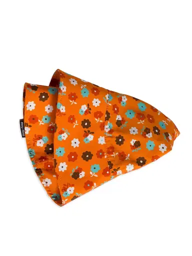 Miu Miu Women's Poplin Bucket Hat - Orange - Size Medium | Thumbnail 3