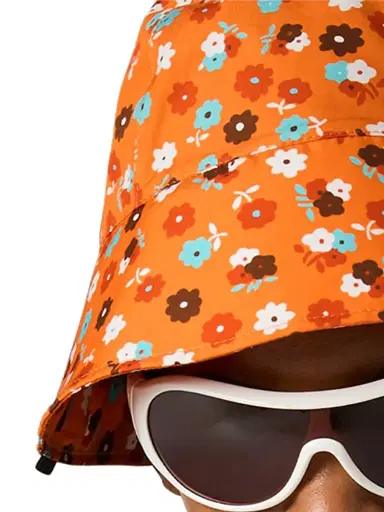 Miu Miu Women's Poplin Bucket Hat - Orange - Size Medium | Thumbnail 4