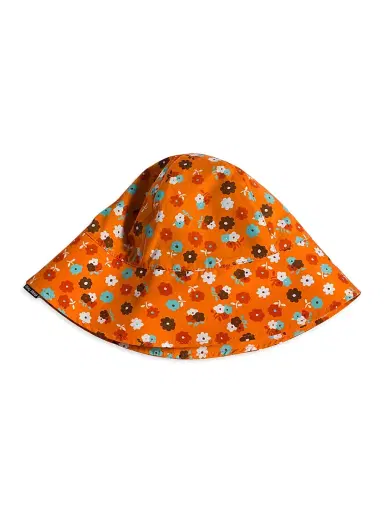 Miu Miu Women's Poplin Bucket Hat - Orange - Size Medium | Thumbnail 1