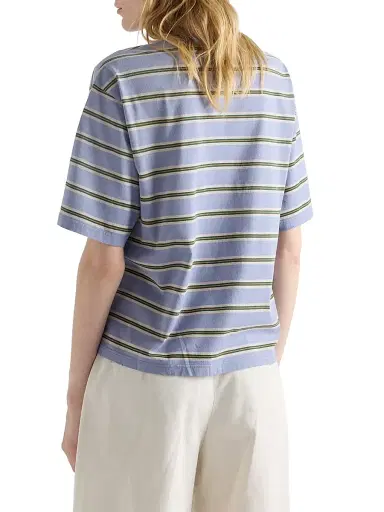Prada Women's Striped Cotton Jersey T-Shirt | Thumbnail 4 Prada Women's Striped Cotton Jersey T-Shirt | Thumbnail 4