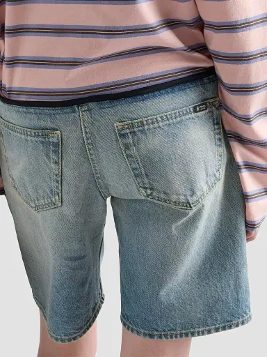 Prada Women's Washed Denim Bermudas - Blue - Size 27 | Thumbnail 5 Prada Women's Washed Denim Bermudas - Blue - Size 27 | Thumbnail 5