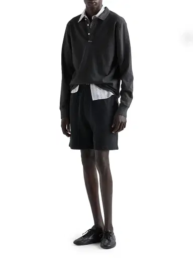 Prada Men's Cotton Bermuda Shorts - Black - Size Large | Thumbnail 2 Prada Men's Cotton Bermuda Shorts - Black - Size Large | Thumbnail 2