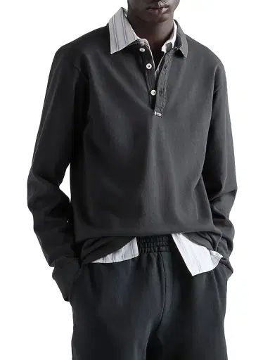 Prada Men's Cotton Shirt - White Blue - Size 16.5 | Thumbnail 2 Prada Men's Cotton Shirt - White Blue - Size 16.5 | Thumbnail 2