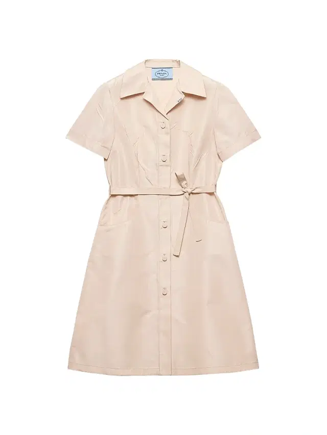 Prada Women's Faille Shirt Dress - Beige