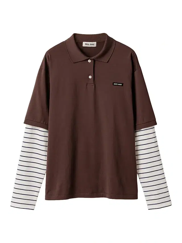 Women's Jersey Polo Shirt - Brown