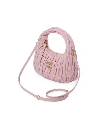 Miu Miu Women's Wander Matelassé Nappa Leather Hobo Bag | Thumbnail 4 Miu Miu Women's Wander Matelassé Nappa Leather Hobo Bag | Thumbnail 4