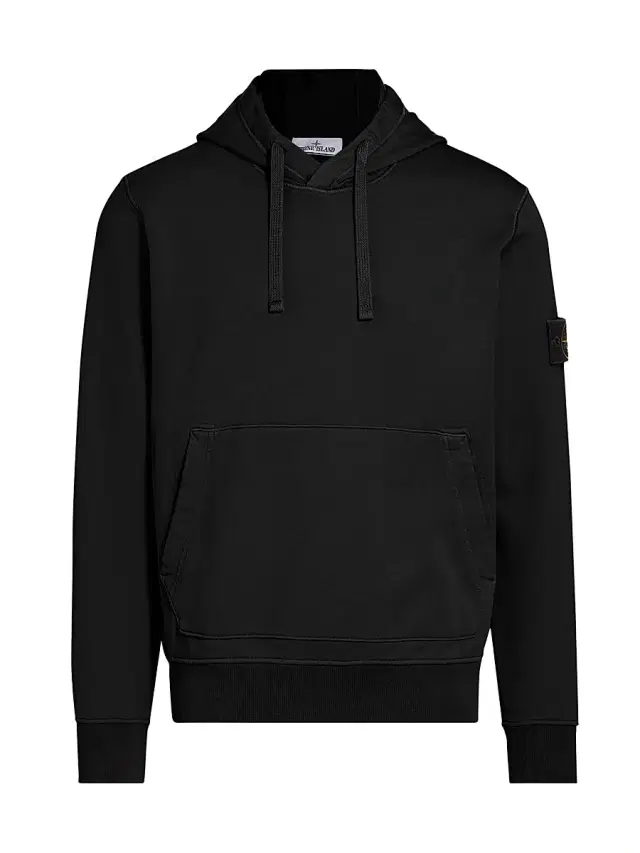 Stone Island Men's Core Fleece Hoodie - Black