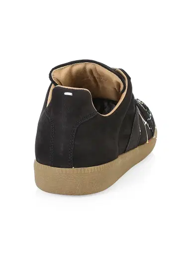 Maison Margiela Men's Replica Paint Splatter Leather Low-Top Sneakers | Thumbnail 3