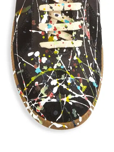 Maison Margiela Men's Replica Paint Splatter Leather Low-Top Sneakers | Thumbnail 4