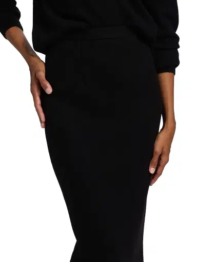 Dolce & Gabbana Women's Wool Pencil Midi-Skirt - Nero | Thumbnail 6
