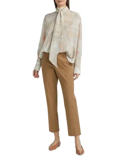 Fabiana Filippi Women's Tecno Tailored Regular-Fit Trousers - Light Pastel - Size 12 | Thumbnail 2 Fabiana Filippi Women's Tecno Tailored Regular-Fit Trousers - Light Pastel - Size 12 | Thumbnail 2