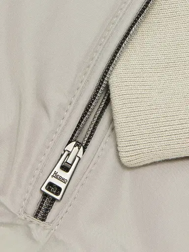 HERNO Men's Cotton Hooded Bomber Jacket - Taupe - Size 40 | Thumbnail 7 HERNO Men's Cotton Hooded Bomber Jacket - Taupe - Size 40 | Thumbnail 7