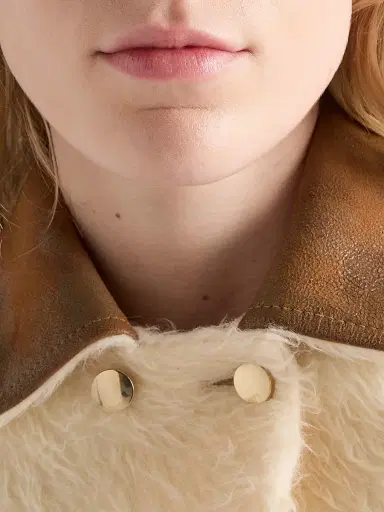 Prada Women's Double-Breasted Aspen Jacket - Beige Khaki | Thumbnail 6
