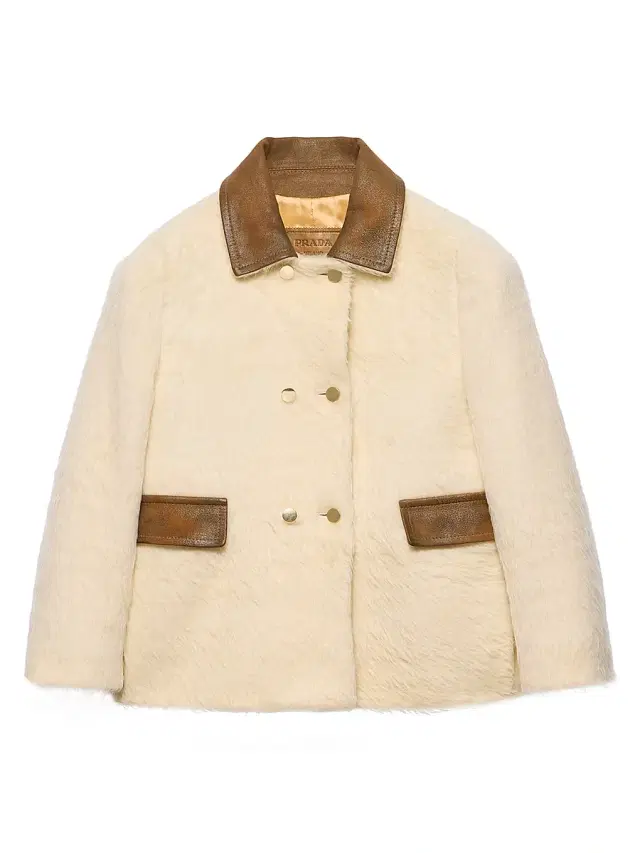 Women's Double-Breasted Aspen Jacket - Beige Khaki
