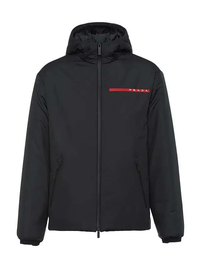 Prada Men's Light Polyester Padded Jacket - Black