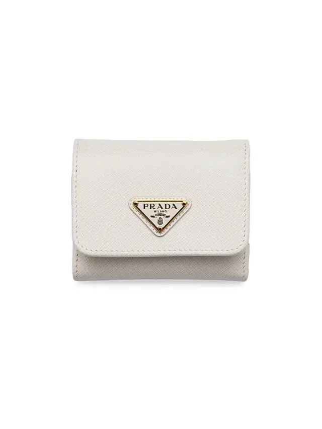 Women's Saffiano Leather Wallet - Beige Khaki Women's Saffiano Leather Wallet - Beige Khaki