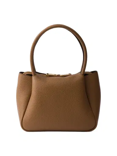 Prada Women's Small Leather Top Handle Bag - Brown | Thumbnail 3 Prada Women's Small Leather Top Handle Bag - Brown | Thumbnail 3