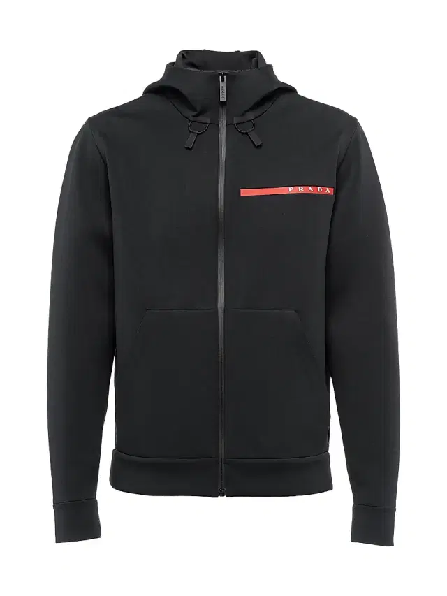 Prada Men's Technical Fabric Hoodie - Black
