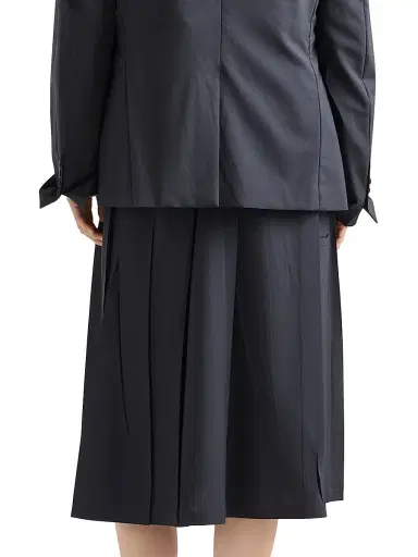 Prada Women's Light Wool Midi-Skirt - Blue | Thumbnail 4