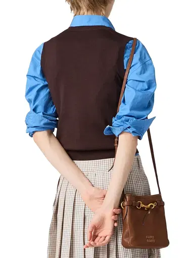 Miu Miu Women's Wool Sweater Vest - Brown - Size 0 | Thumbnail 3 Miu Miu Women's Wool Sweater Vest - Brown - Size 0 | Thumbnail 3