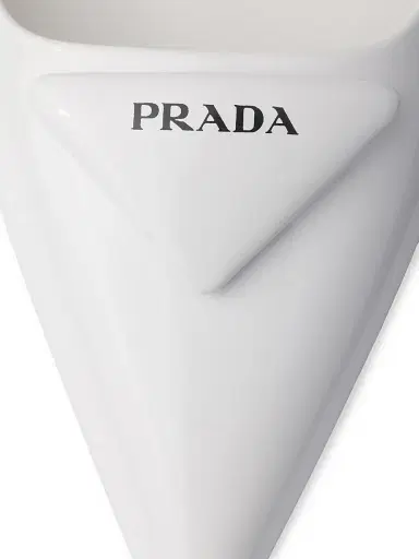 Prada Women's Patent Leather 55MM Slingback Pumps - White - Size 7.5 | Thumbnail 5 Prada Women's Patent Leather 55MM Slingback Pumps - White - Size 7.5 | Thumbnail 5