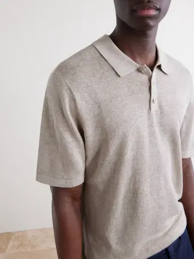 Onia Linen Polo Shirt | Thumbnail 5