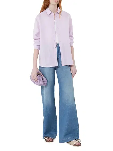 Weekend Max Mara Women's Linen Fabric Shirt - Lilac | Thumbnail 2 Weekend Max Mara Women's Linen Fabric Shirt - Lilac | Thumbnail 2