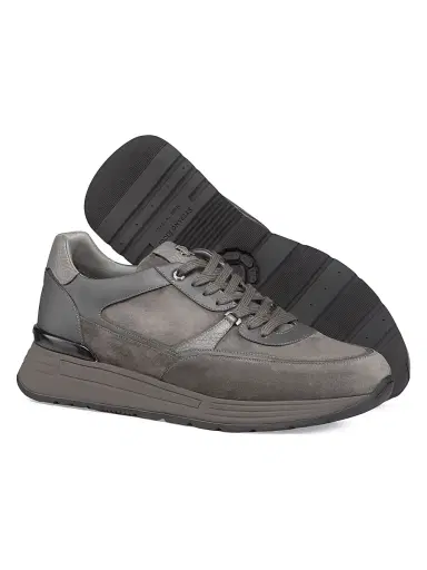 Stefano Ricci Men's Calf Leather Sneakers - Grey - Size 11 | Thumbnail 3 Stefano Ricci Men's Calf Leather Sneakers - Grey - Size 11 | Thumbnail 3