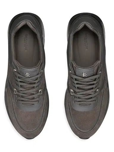 Stefano Ricci Men's Calf Leather Sneakers - Grey - Size 11 | Thumbnail 4 Stefano Ricci Men's Calf Leather Sneakers - Grey - Size 11 | Thumbnail 4
