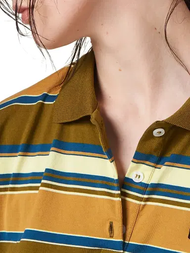 Miu Miu Women's Cotton Jersey Polo T-Shirt - Yellow - Size XXL | Thumbnail 4 Miu Miu Women's Cotton Jersey Polo T-Shirt - Yellow - Size XXL | Thumbnail 4