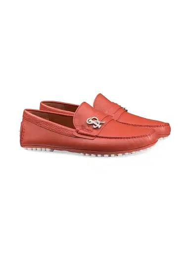 Stefano Ricci Men's Calfskin Leather Loafers - Orange Sierra Leon - Size 10.5 | Thumbnail 2 Stefano Ricci Men's Calfskin Leather Loafers - Orange Sierra Leon - Size 10.5 | Thumbnail 2