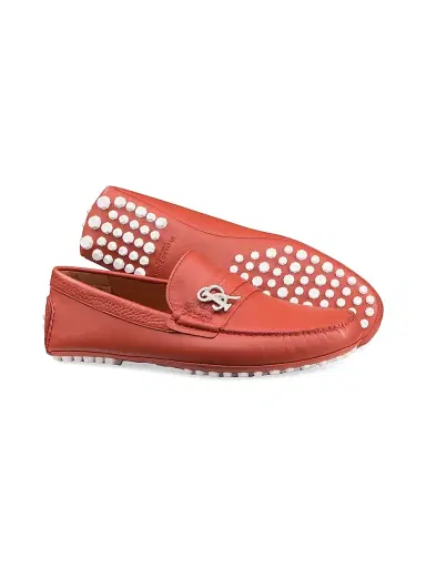 Stefano Ricci Men's Calfskin Leather Loafers - Orange Sierra Leon - Size 10.5 | Thumbnail 3 Stefano Ricci Men's Calfskin Leather Loafers - Orange Sierra Leon - Size 10.5 | Thumbnail 3