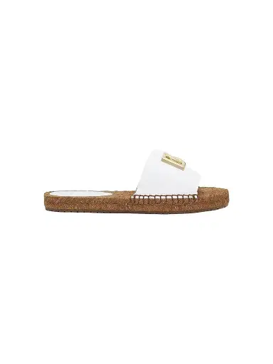 Dolce & Gabbana Women's DG Leather Espadrille Sandals | Thumbnail 1
