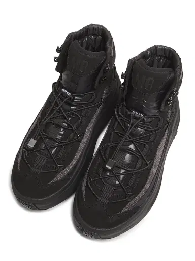 Moon Boot Men's Moon247 XLace Mid High-Top Sneakers - Black - Size 8 | Thumbnail 4 Moon Boot Men's Moon247 XLace Mid High-Top Sneakers - Black - Size 8 | Thumbnail 4