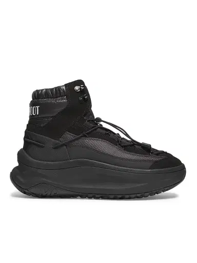 Moon Boot Men's Moon247 XLace Mid High-Top Sneakers - Black - Size 8 | Thumbnail 1 Moon Boot Men's Moon247 XLace Mid High-Top Sneakers - Black - Size 8 | Thumbnail 1