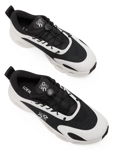 Loewe Women's x On. Cloudsolo Speed-Lace Sneakers - Black Eggshell - Size 11 | Thumbnail 4 Loewe Women's x On. Cloudsolo Speed-Lace Sneakers - Black Eggshell - Size 11 | Thumbnail 4